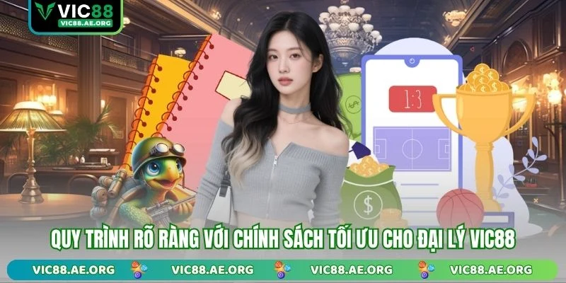Quy trình rõ ràng với chính sách tối ưu cho đại lý VIC88