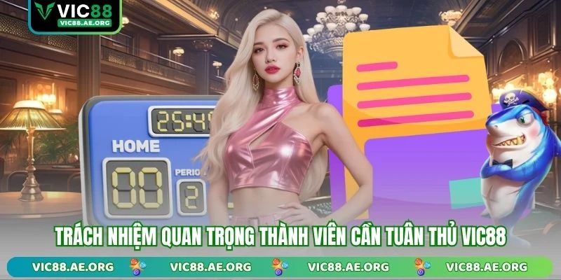 Trách nhiệm quan trọng thành viên cần tuân thủ VIC88